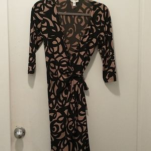 Long sleeve wrap dress